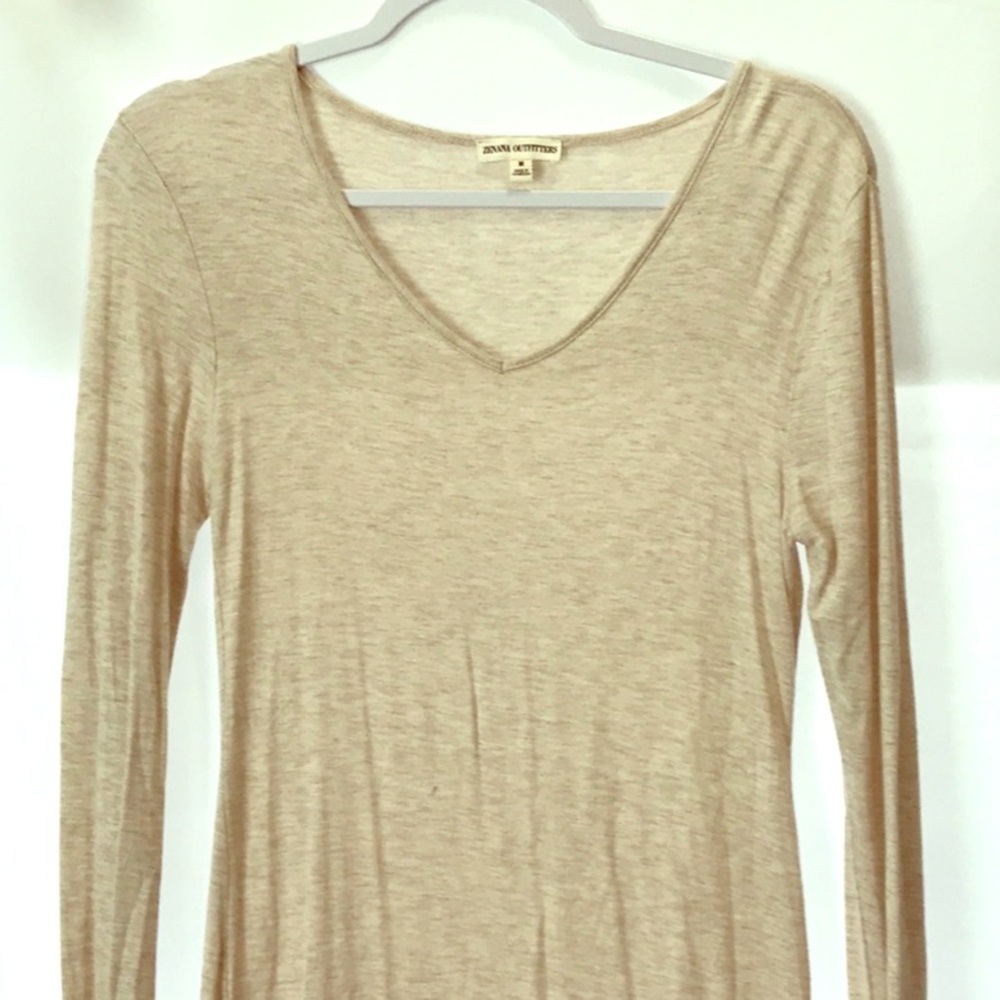 Tan Long-sleeve Shirt